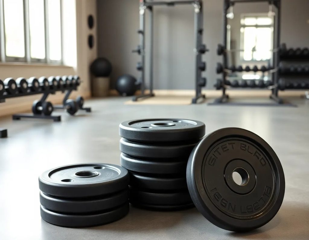 Gummierte Hantelscheiben für Home-Gym und Fitnessstudio