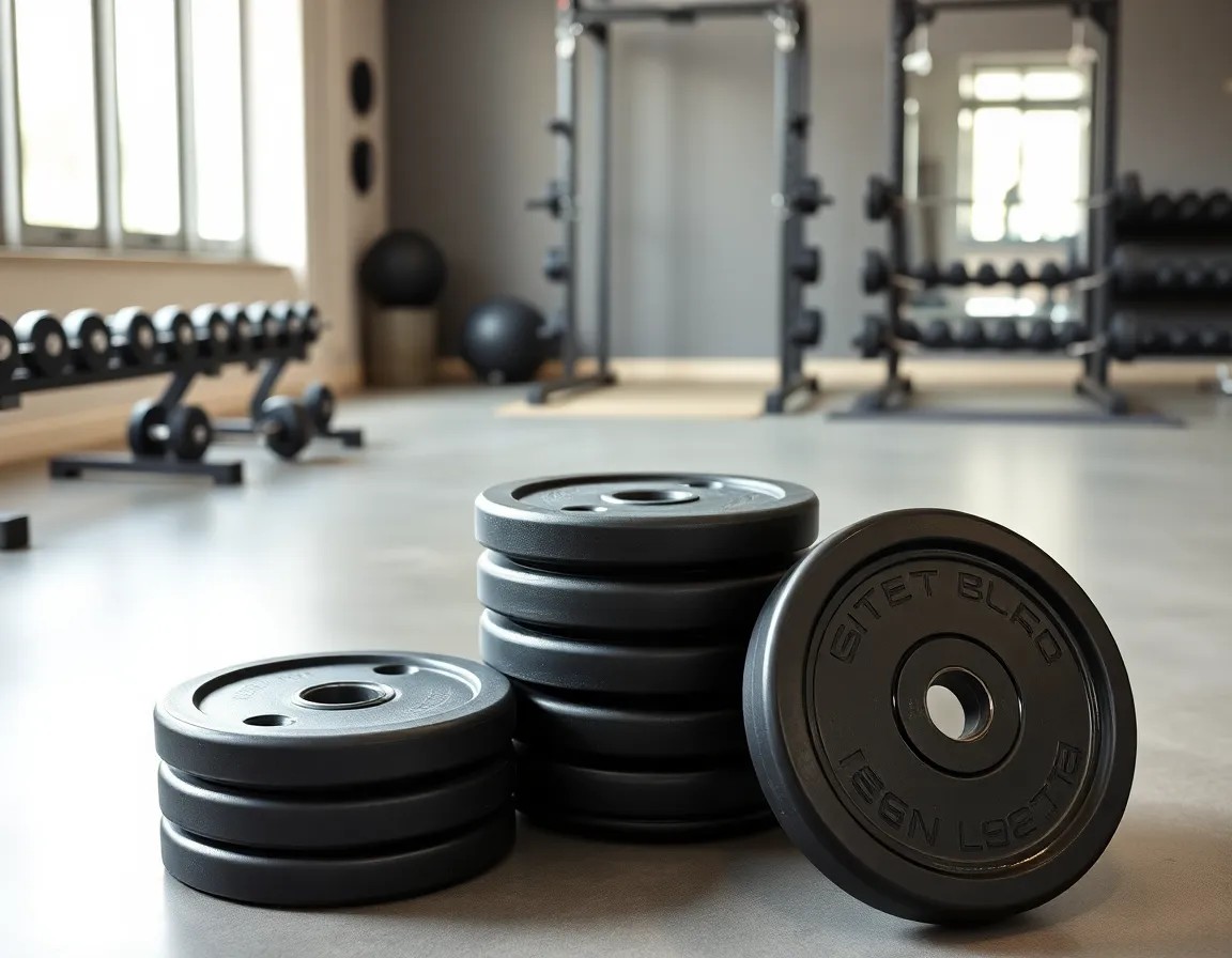 Gummierte Hantelscheiben für Home-Gym und Fitnessstudio